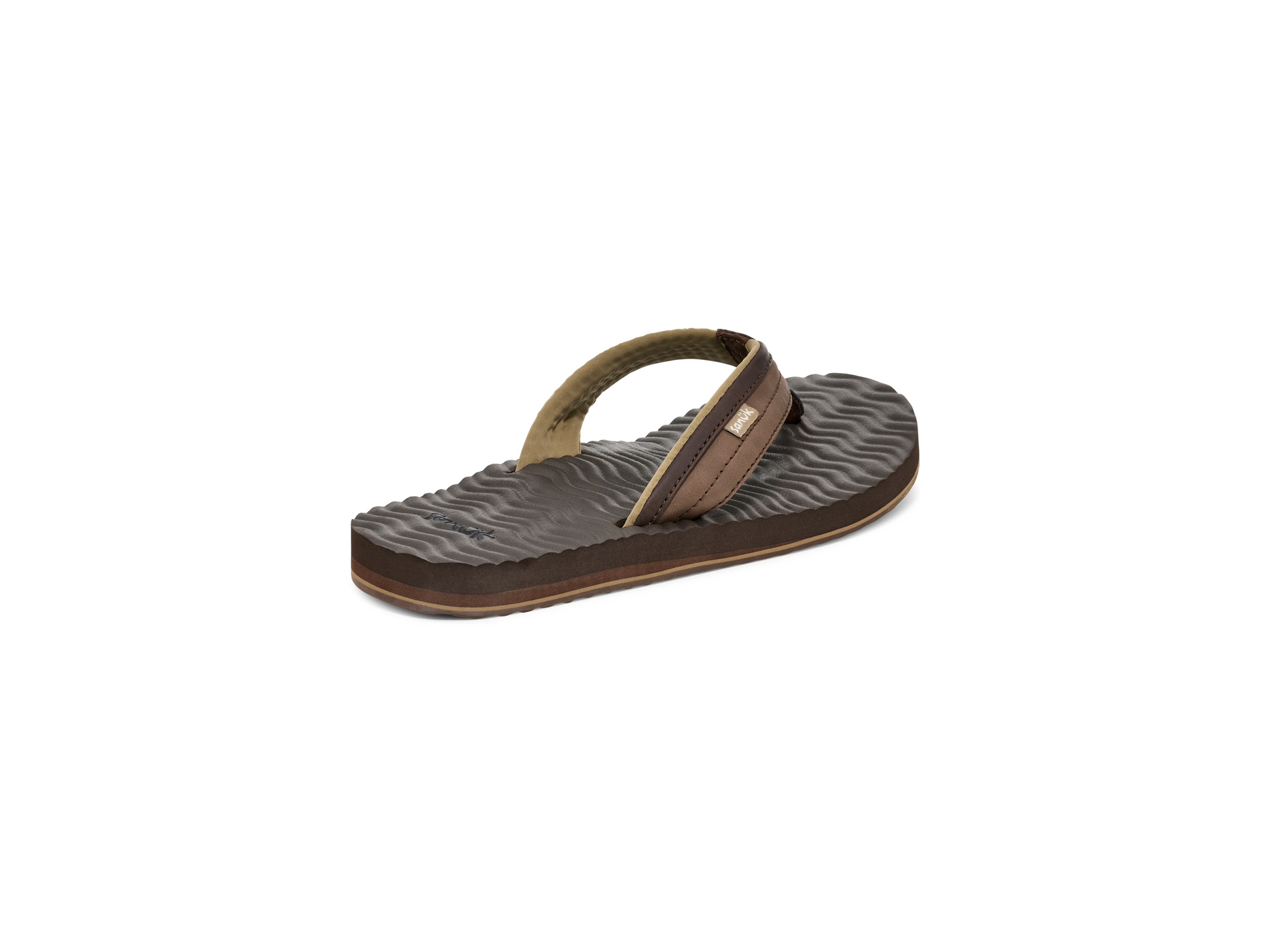 Sanuk Mens Ziggy Plush Sandal - Brown
