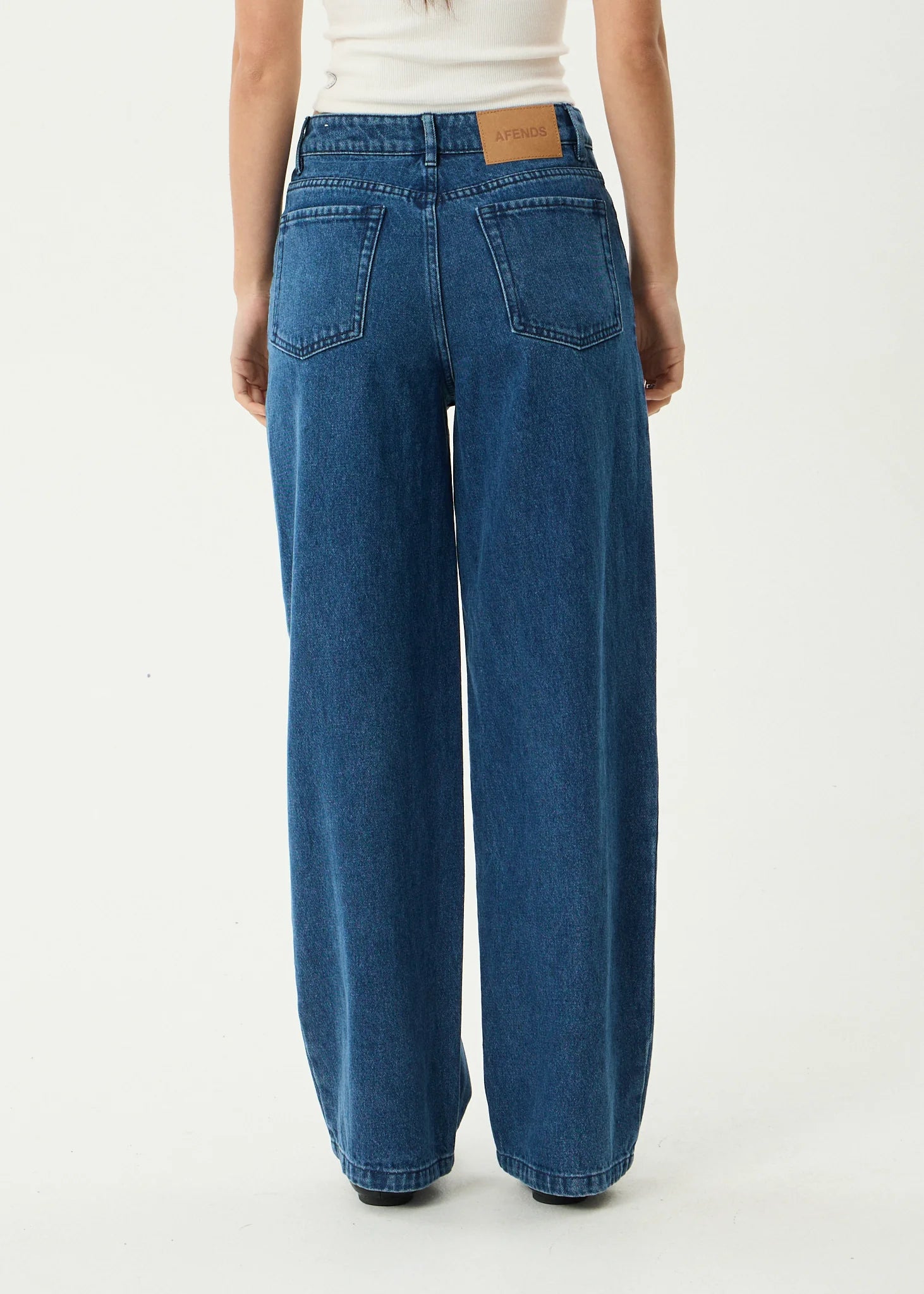 Afends Bella Denim Wide Leg Jean - Authentic Blue