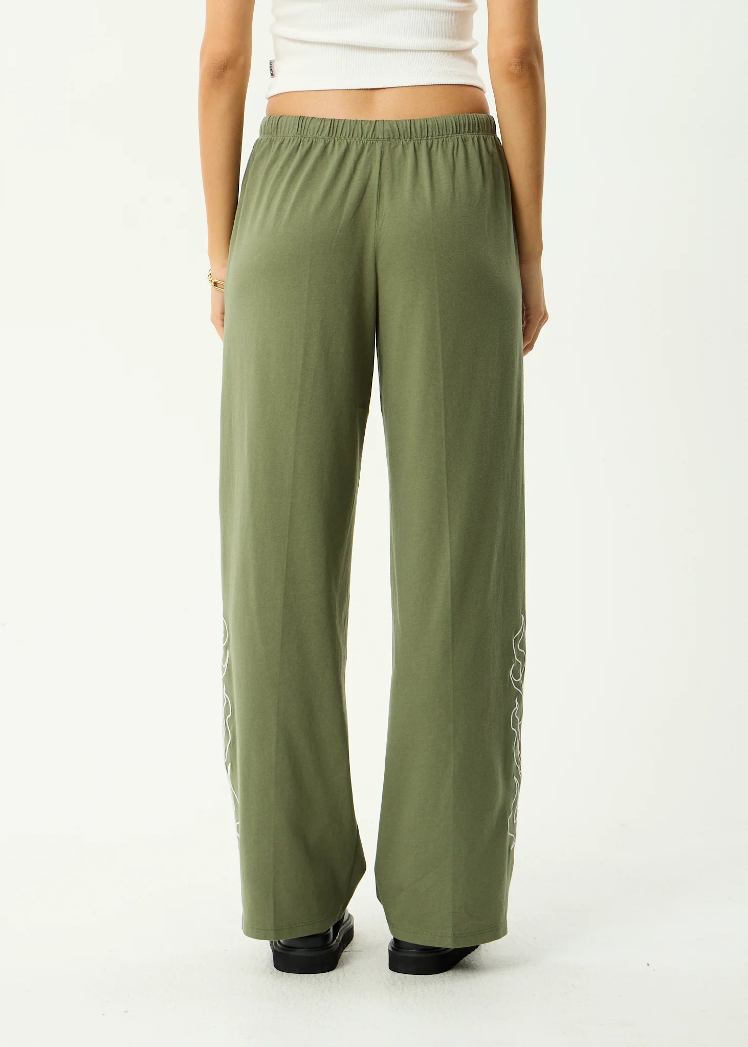 Afends Dirts Recycled Jersey Pant - Deep Olive