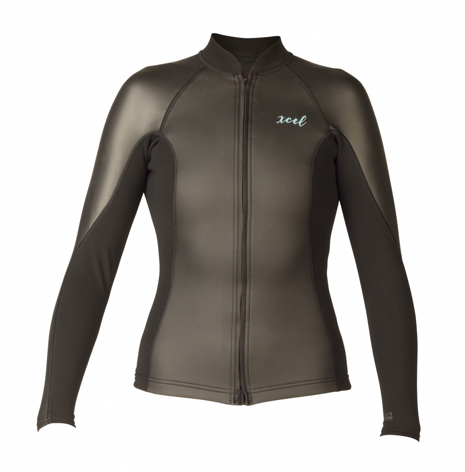 Xcel Womens Axis Front Zip Smoothskin L/S 2/1m Wetsuit Top