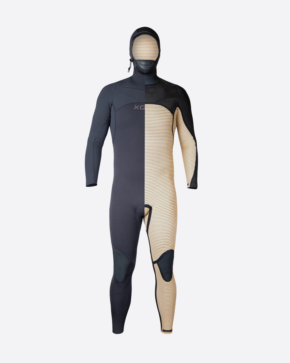 Xcel Mens Comp+ Hooded 4/3mm Wetsuit