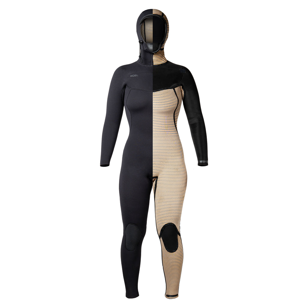 Xcel Womens Comp+ 5/4mm Hooded Fullsuit