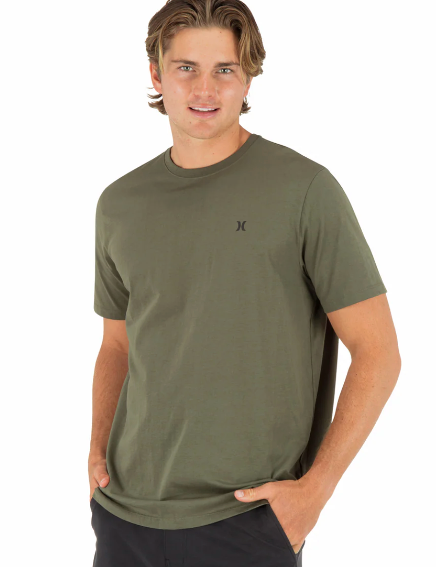 Hurley Mens Icon Tee - Olive