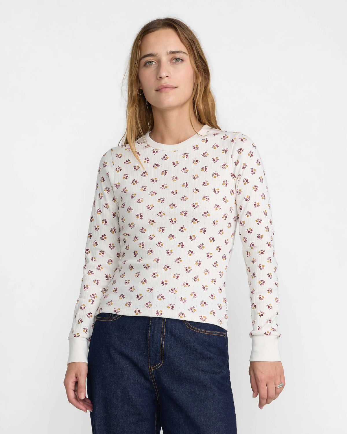 RVCA Pioneer LS Tee - Cloud