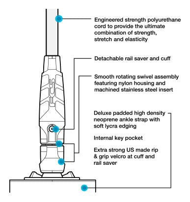 FCS 6' Regular Classic Leash