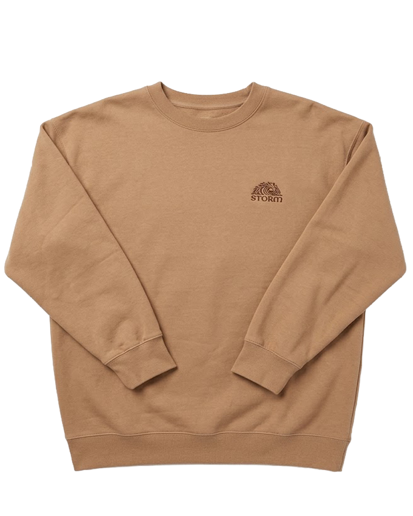 Storm Classic Wave Crewneck - Brown