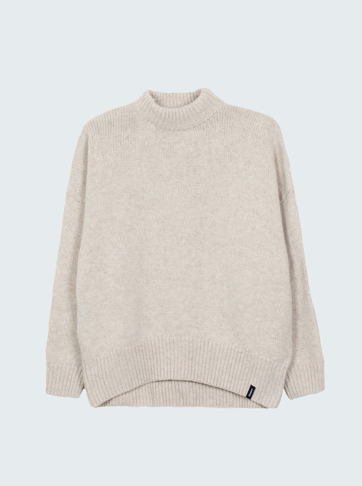 Finisterre Eyre Crew Neck Sweater-Oatmeal