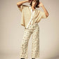 Brixton Camp Mesh Button Down S/S Polo Knit - White