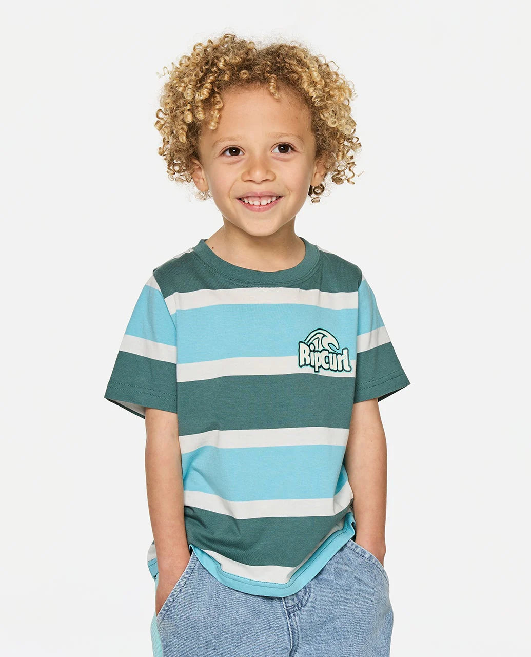 Rip Curl Boys Paddle Out Stripe Tee - Wave Pool