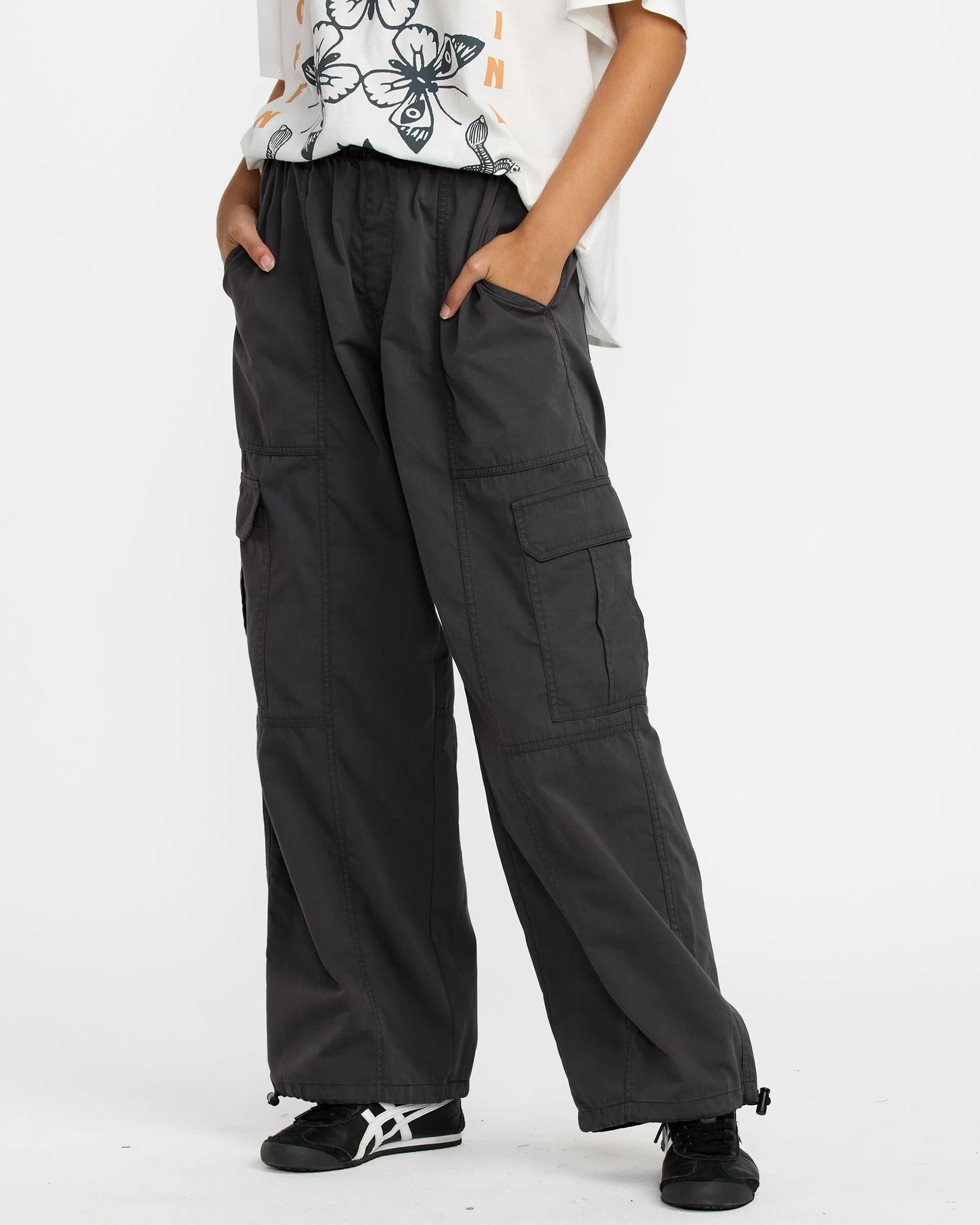 RVCA Stowaway Cargo Pant - Washed Black
