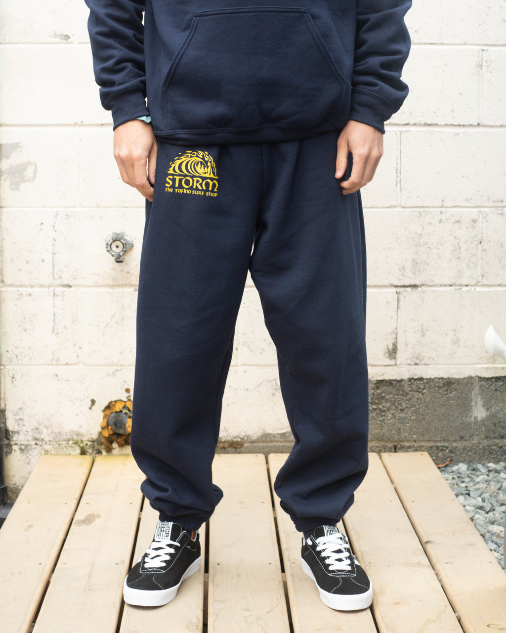 Storm Staples Classic Wave Sweatpants - Navy