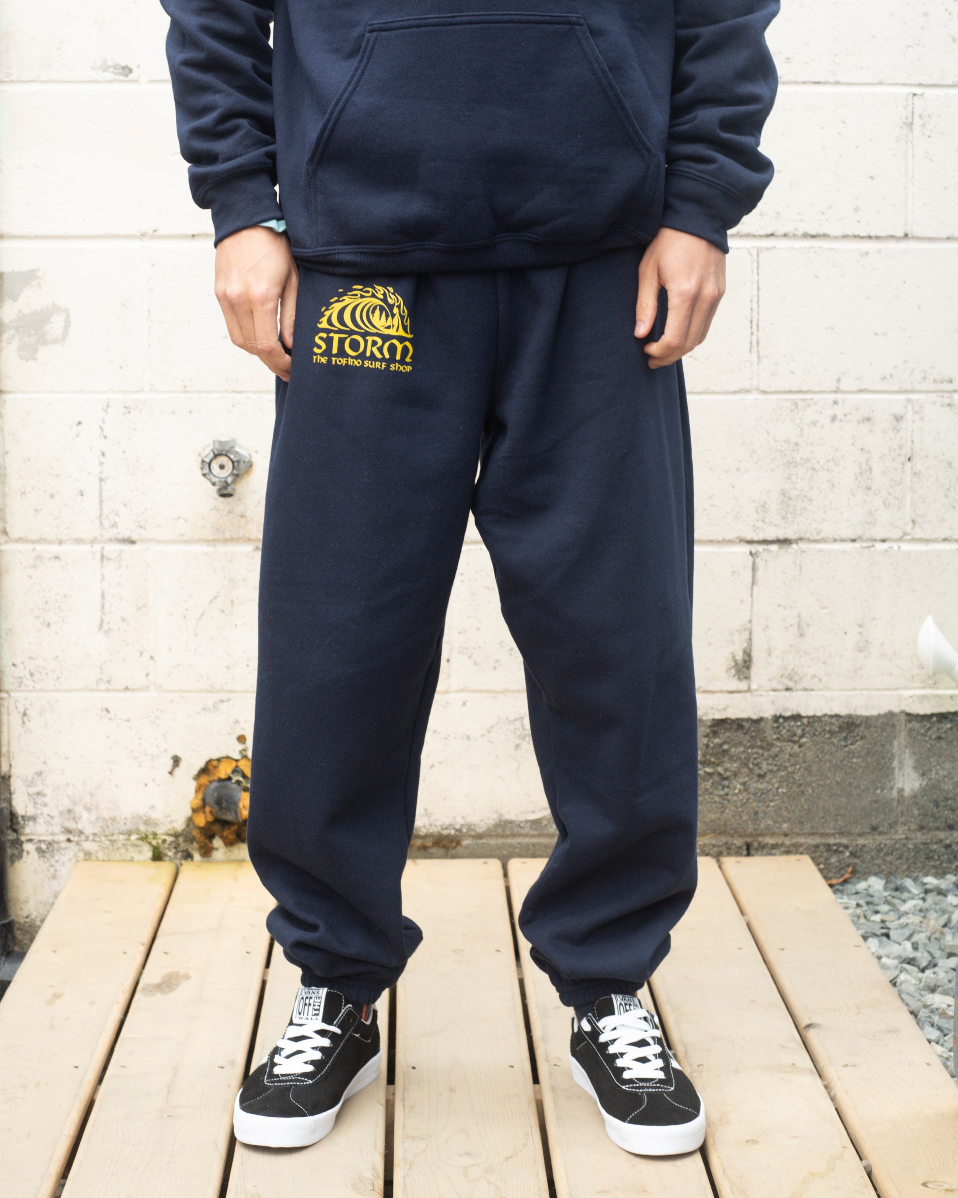 Storm Staples Classic Wave Sweatpants - Navy