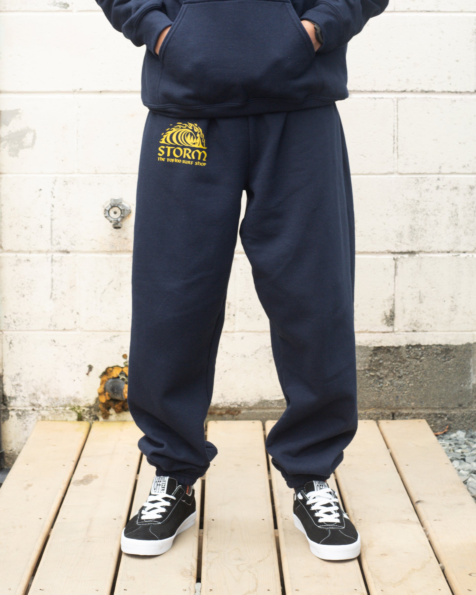 Storm Staples Classic Wave Sweatpants - Navy