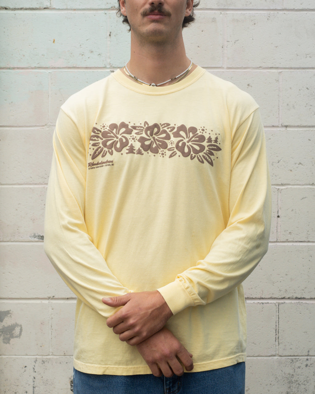Storm Rhododendron Long Sleeve Tee - Butter