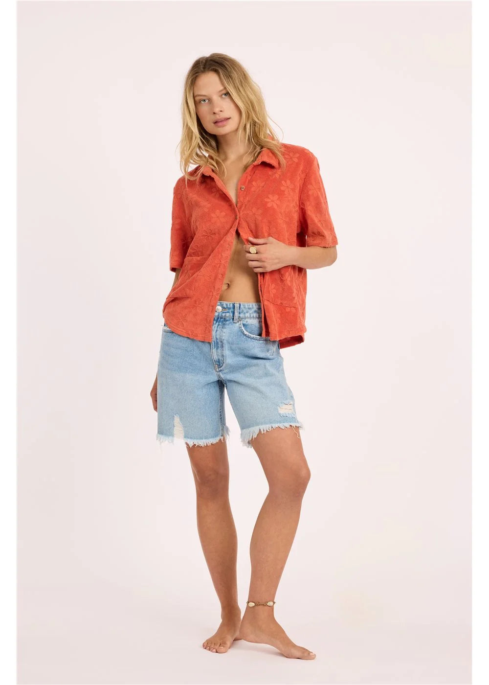 Sisstr Love Struck Short Sleeve Knit - Cayenne