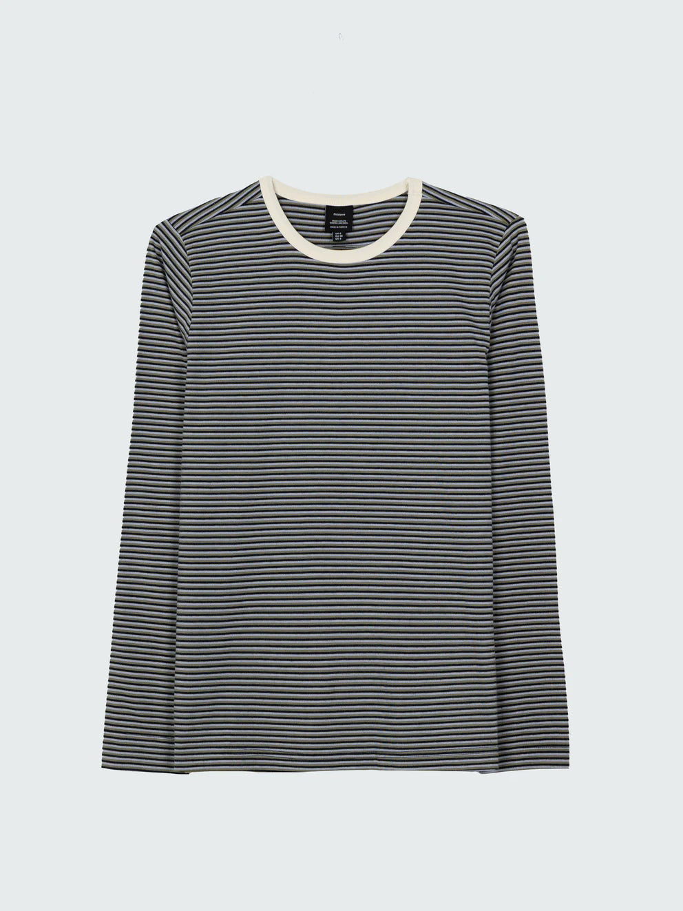 Finisterre Eldon LS Stripe - Winter Sky/Bay Leaf
