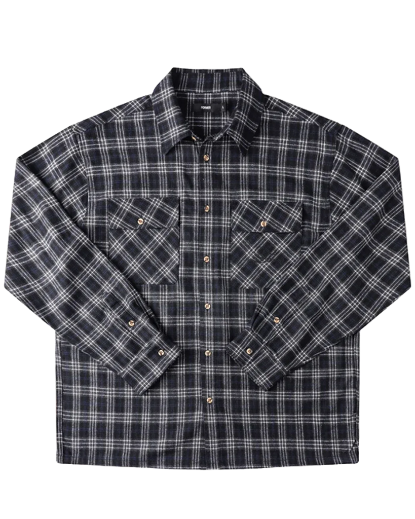 Former Vivian Flannel L/S Shirt - Black/Grey