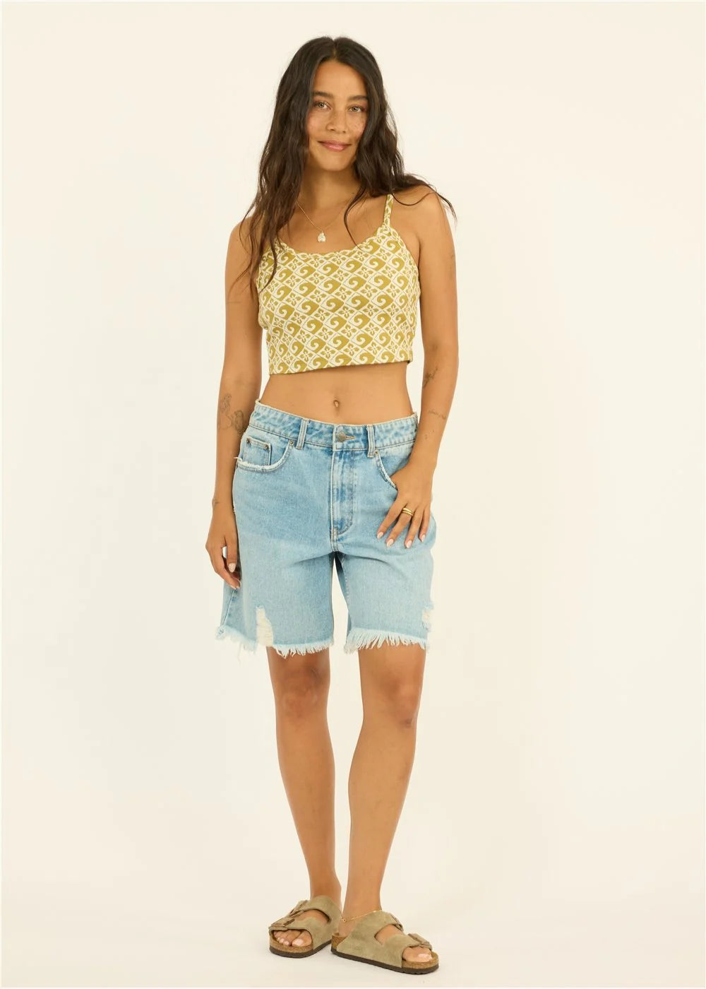 Sisstr Lost Shores Knit Tank - Sweet Moss