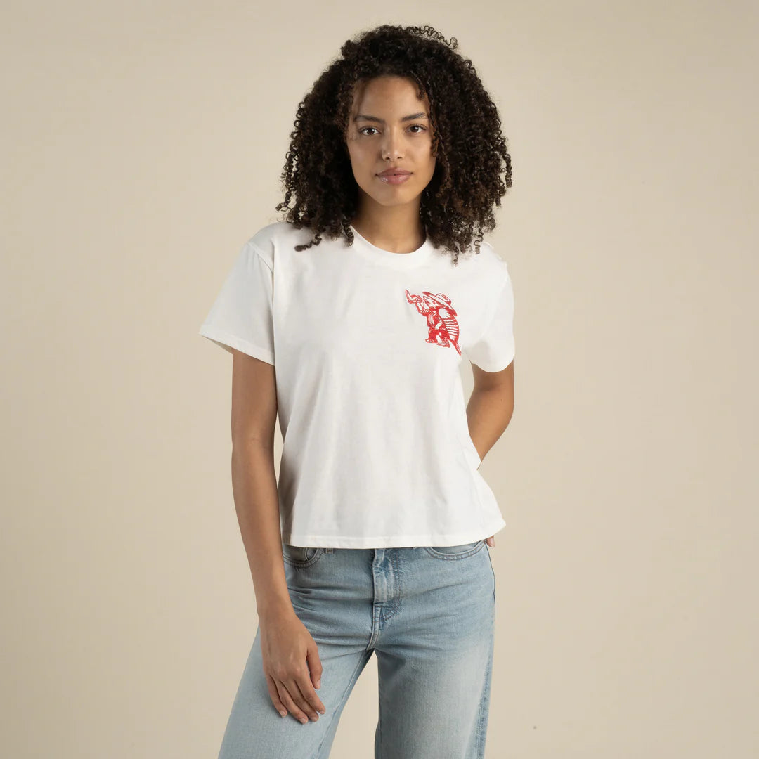 Sendero Armadillo Boxy Tee - Vintage White