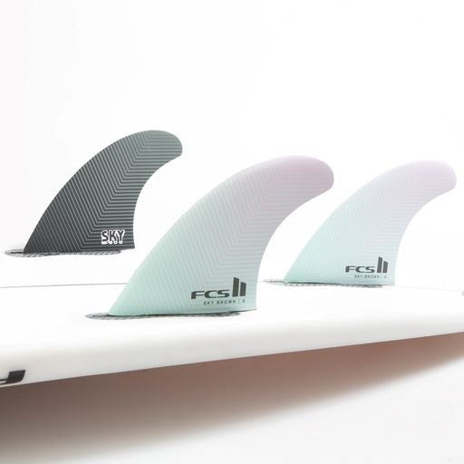 FCS II Sky Brown PC Tri Fins