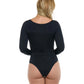 Eidon Womens Heidi One-Piece LS Black