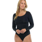 Eidon Womens Heidi One-Piece LS Black