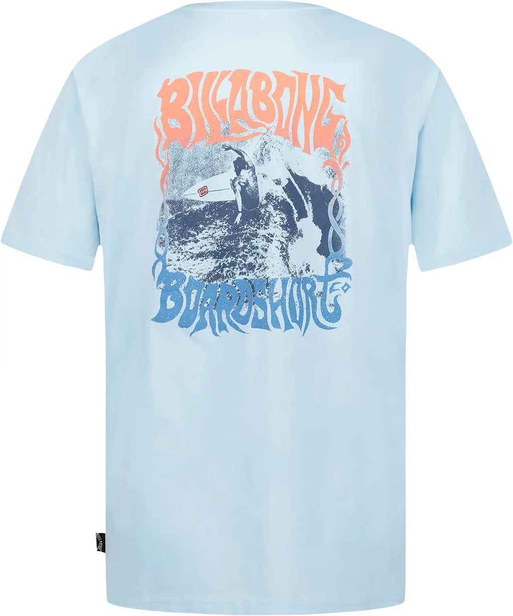 Billabong Boys Boarders Tee - Mist Blue