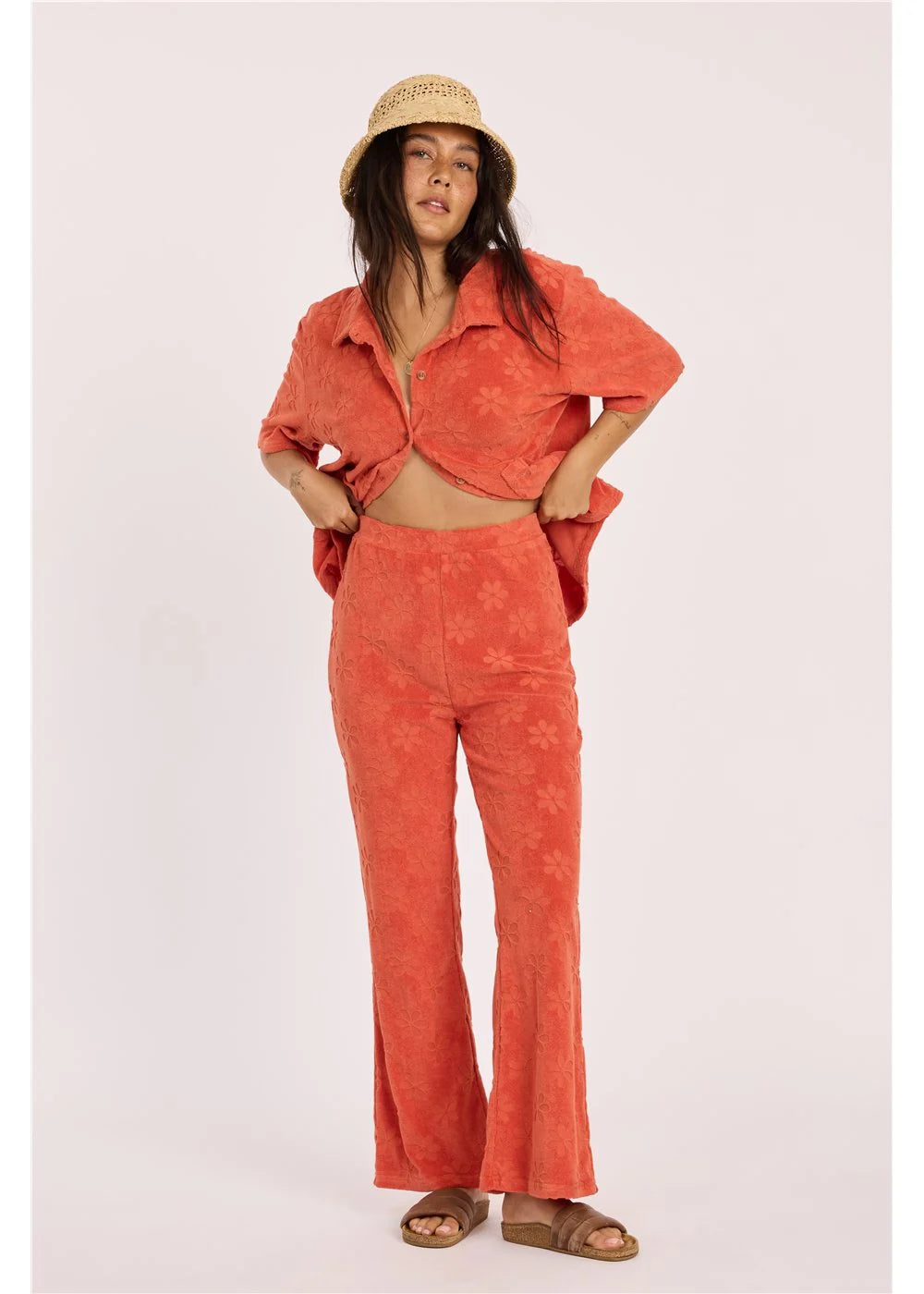 Sisstr High Tide Knit Pant - Cayenne