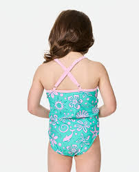 Rip Curl Girls Sunshine Club One Piece - Turquoise