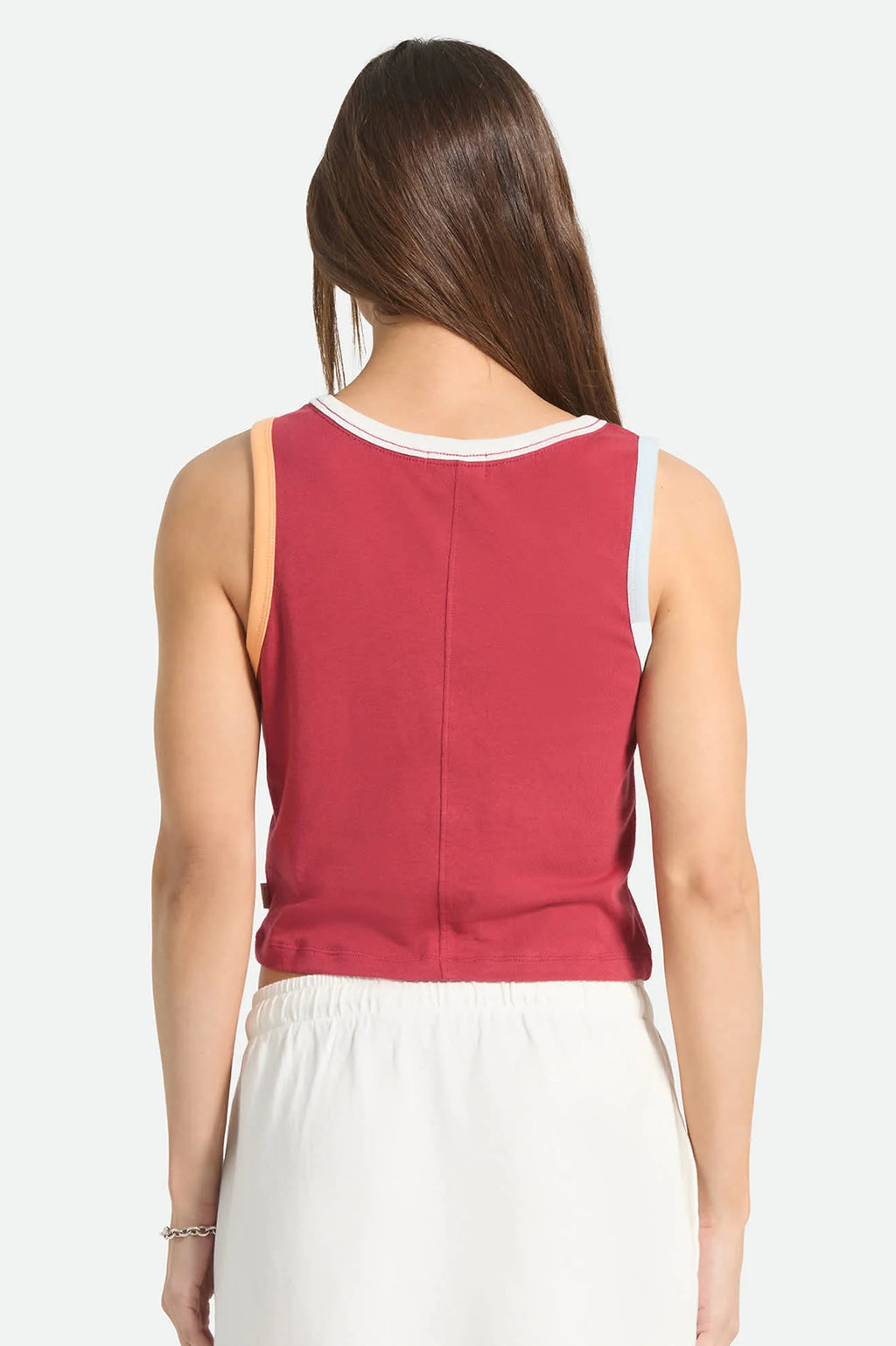 Brixton Carefree Organic Cropped Tank - Robust Red