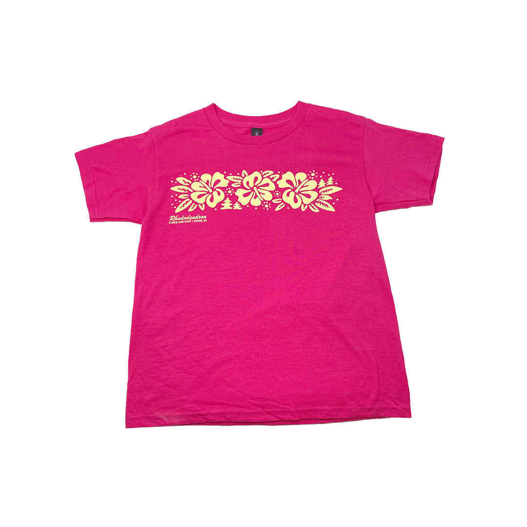 Storm Rhododendron Youth Tee - Pink