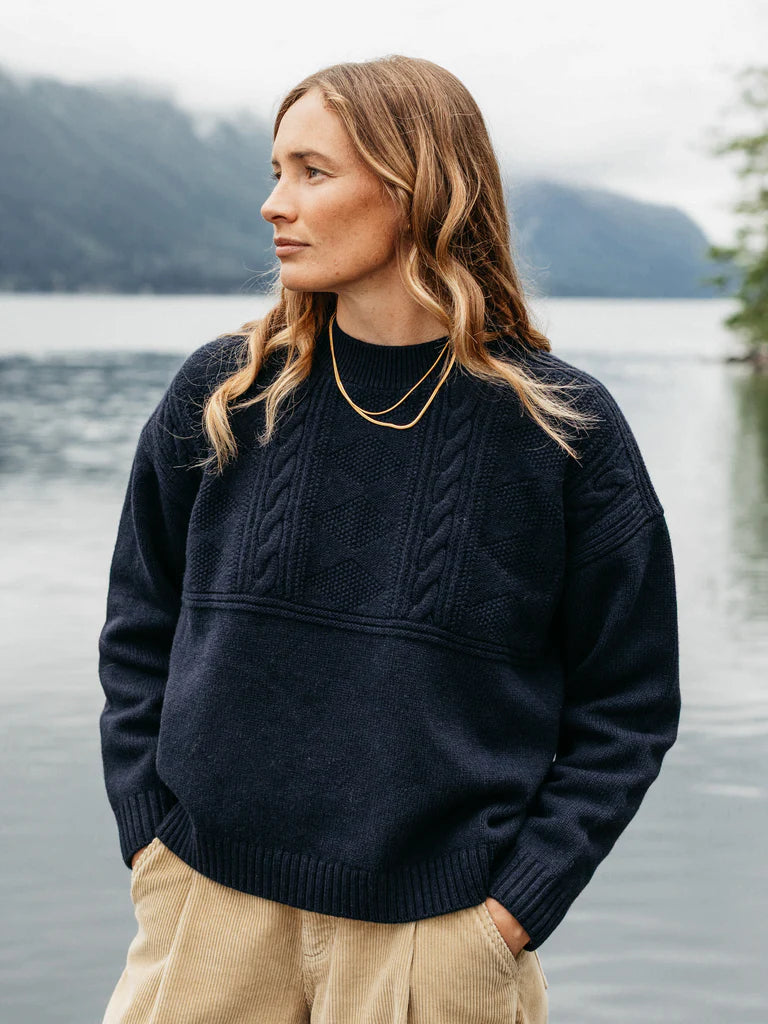 Finisterre RNLI Polperro Jumper - Navy