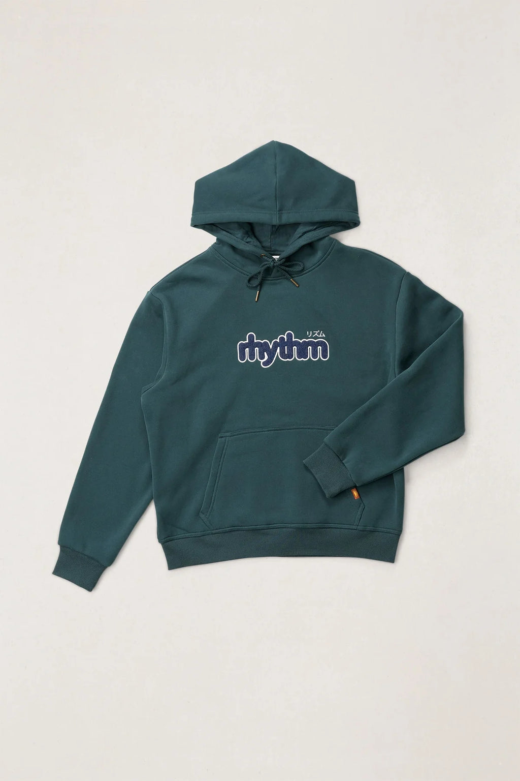 Rhythm Applique Fleece Hoodie - Dark Pine