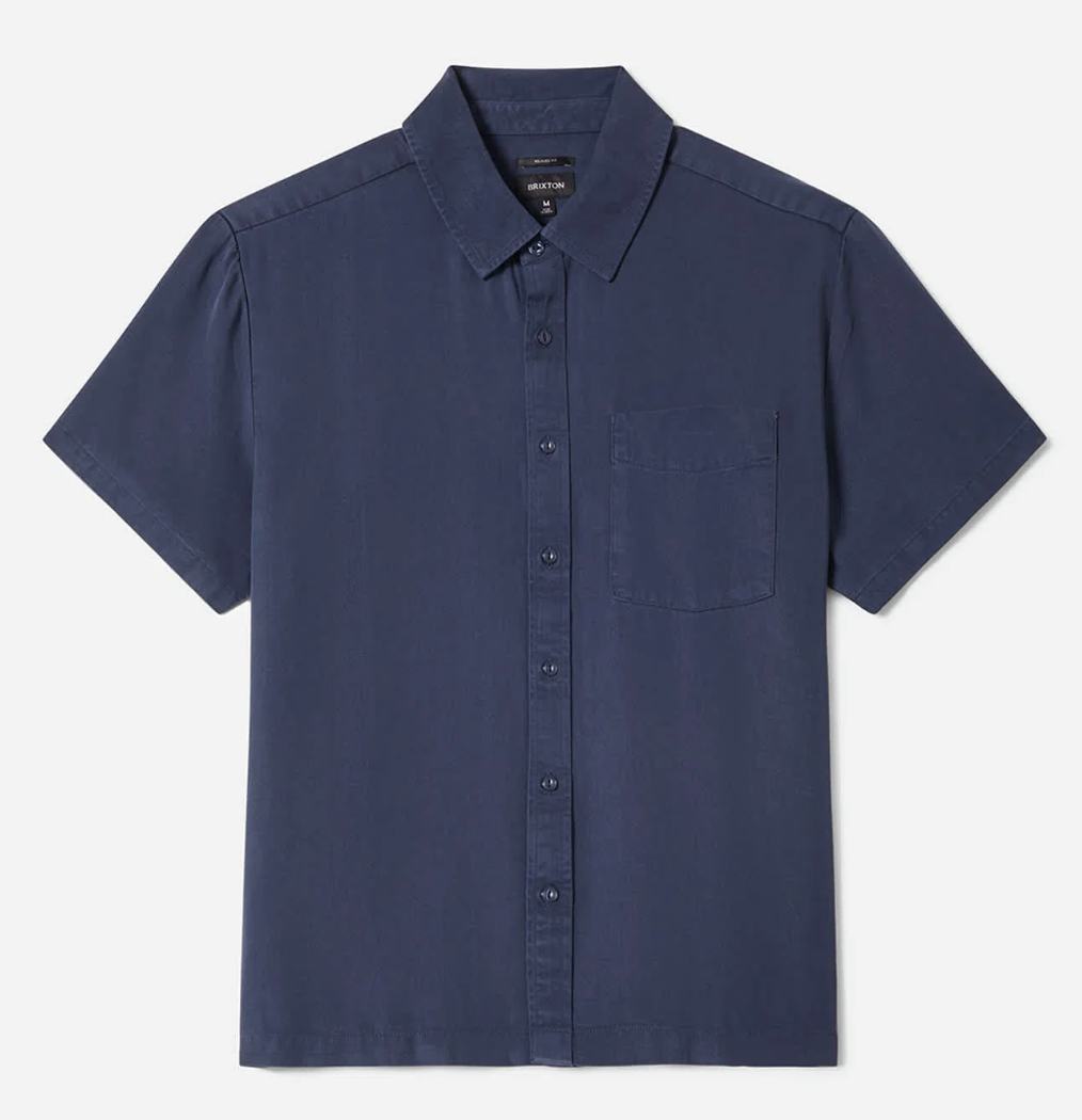 Brixton Cooling Comfort S/S Woven - Midnight Navy