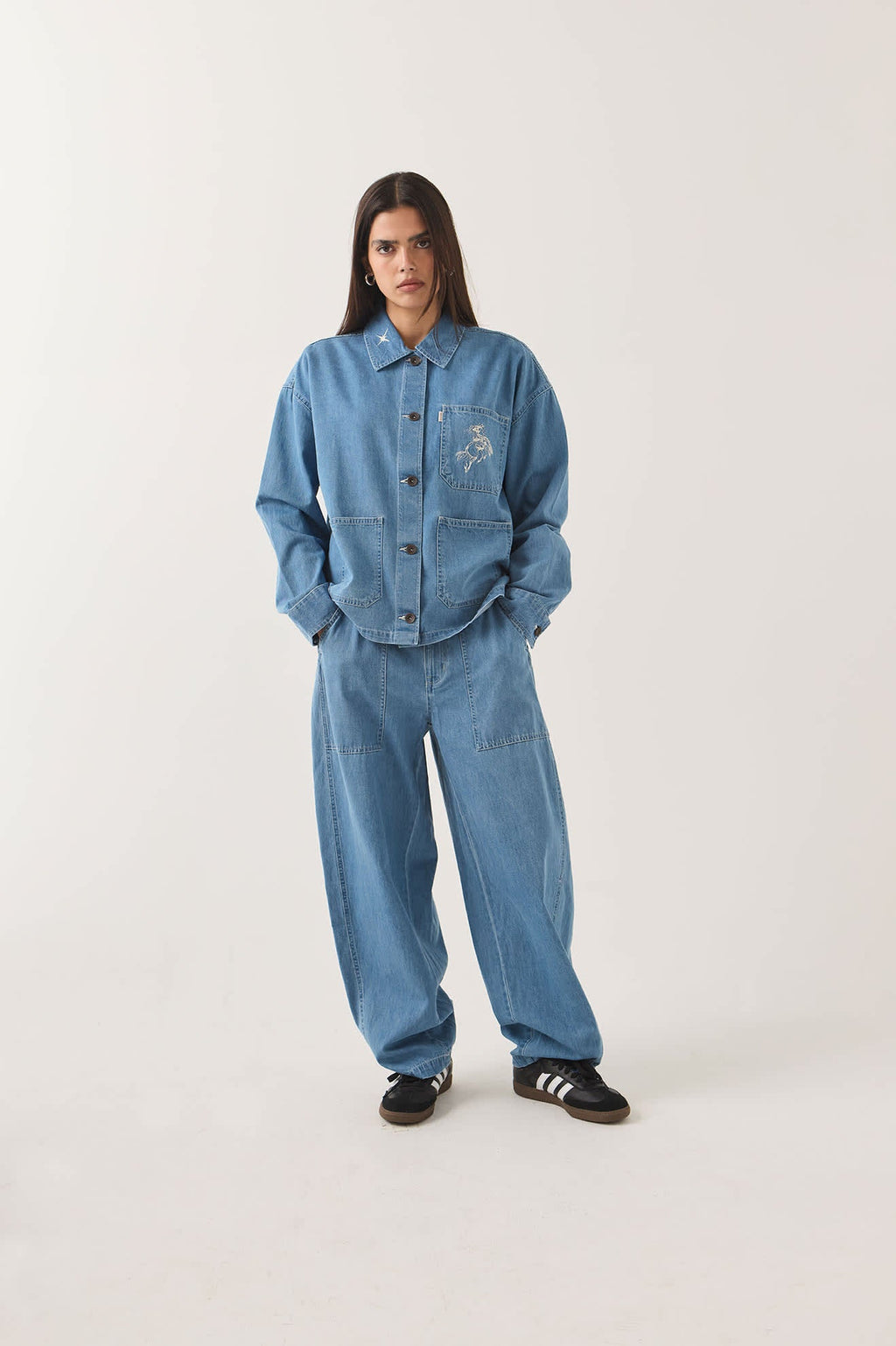 Brixton Barn Jacket - Light Stone Wash