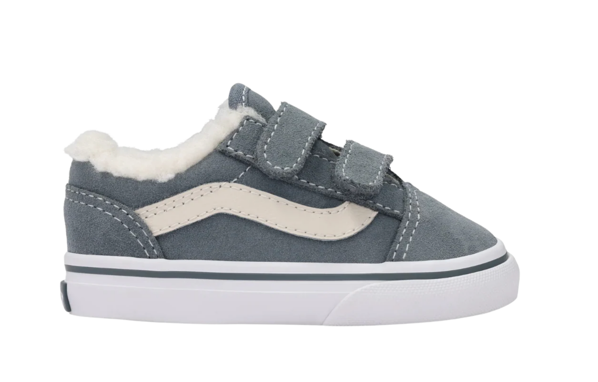 Vans Toddler Old Skool V Suede Sherpa-Stormy Weather