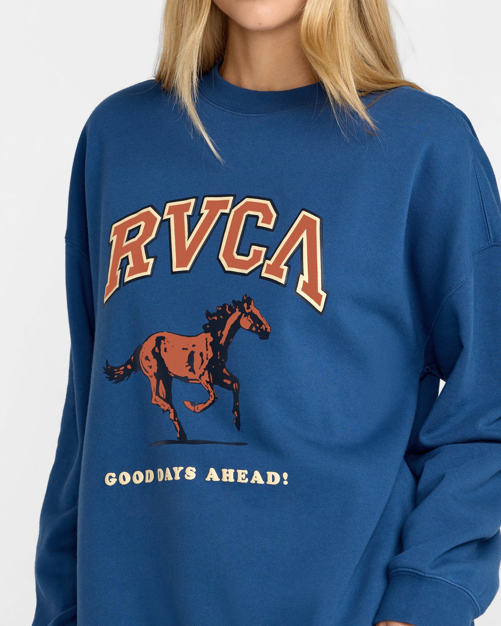 RVCA Neat Pullover - Ensign Blue