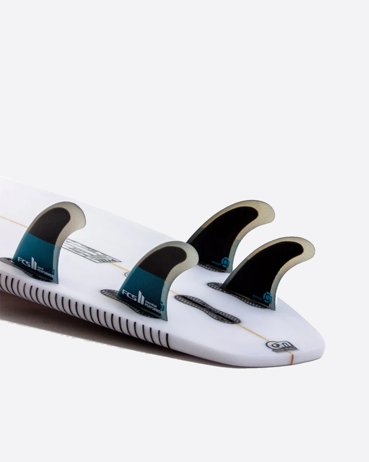 FCS II Performer PC Tranquil Blue Quad Rear Fins
