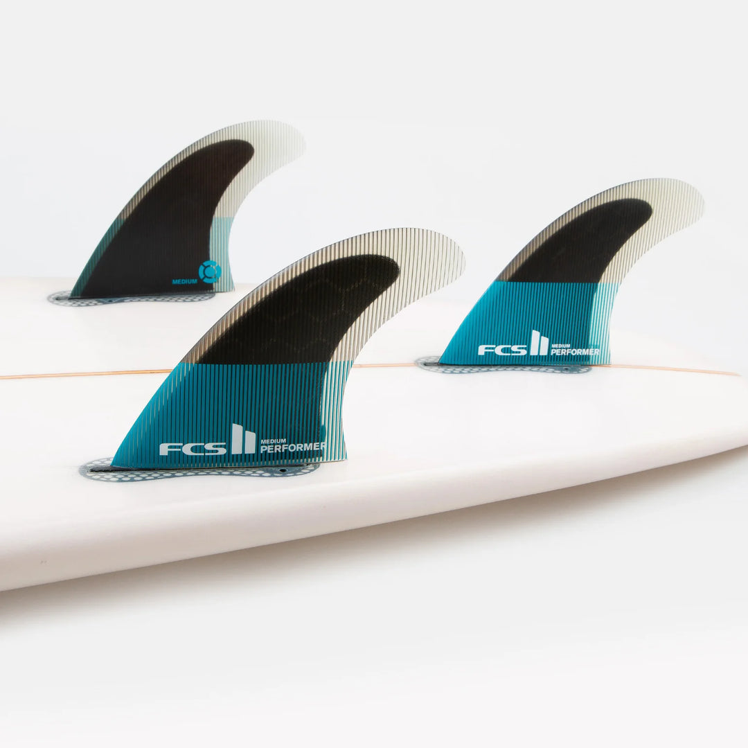 FCS II Performer PC Tranquil Blue Tri Fins