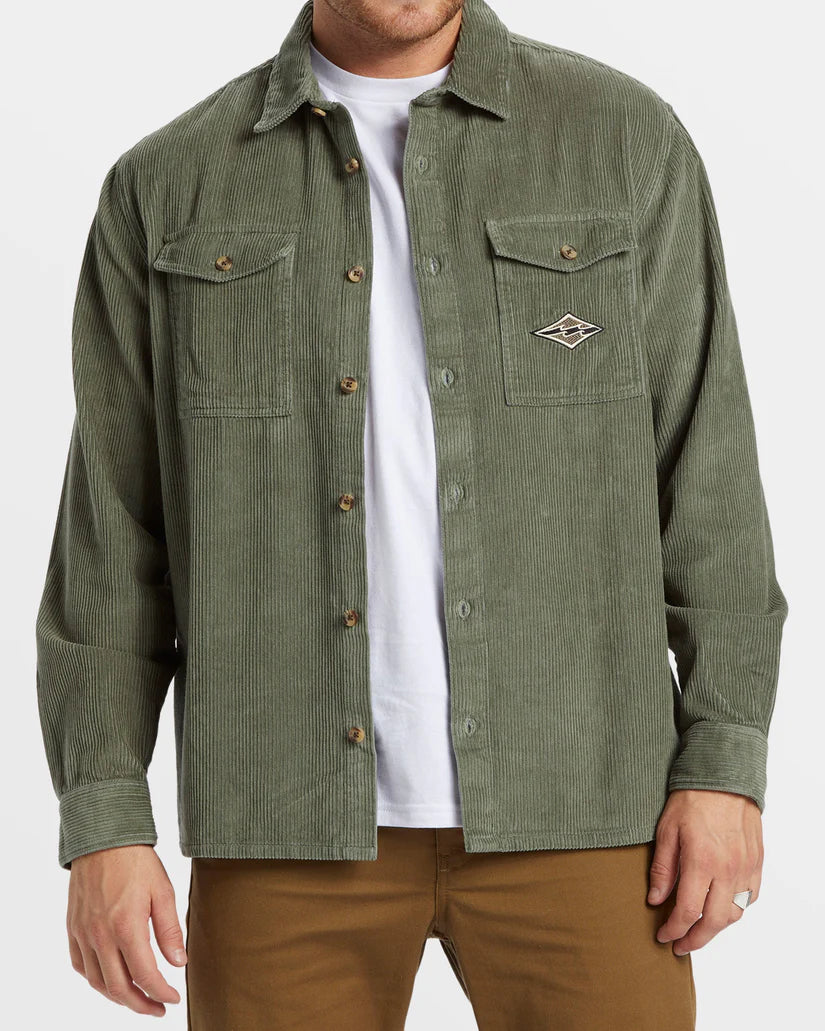 Mens Billabong Bong Days L/S Cord Shirt