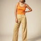 Brixton Ringer Organic A-Tank - Tangerine