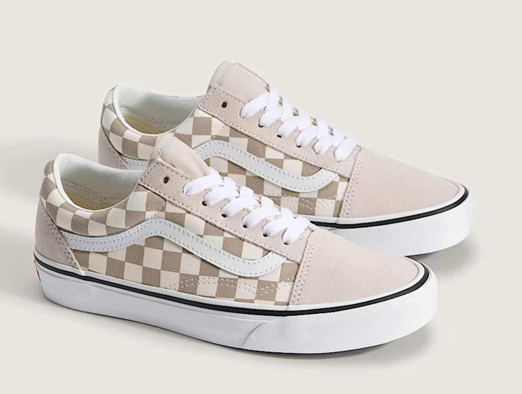 Vans Old Skool Checkerboard - Oatmeal