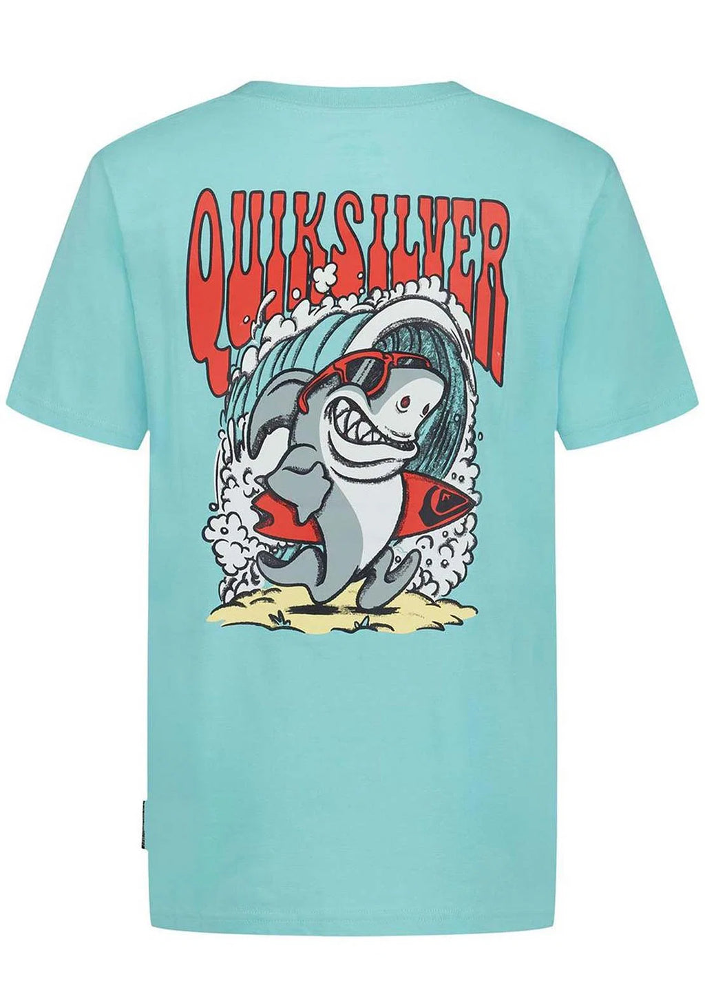 Quicksilver Boys Shark Run SS Tee - Angel Blue