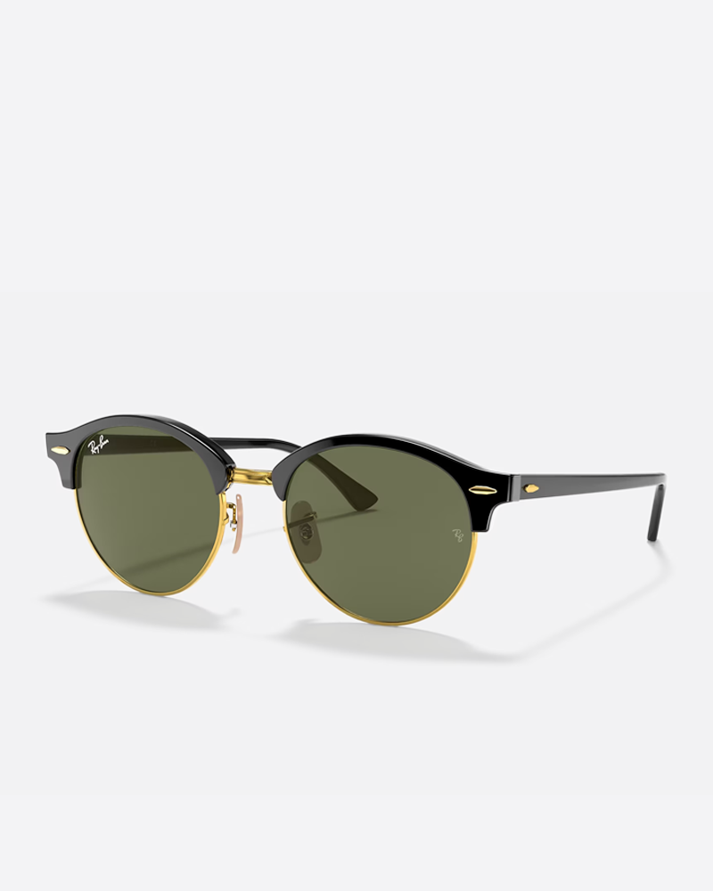 Ray-Ban Clubround Classic Sunglasses - Black/Green