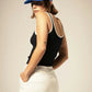 Brixton Ringer Organic A-Tank - Black/Off White