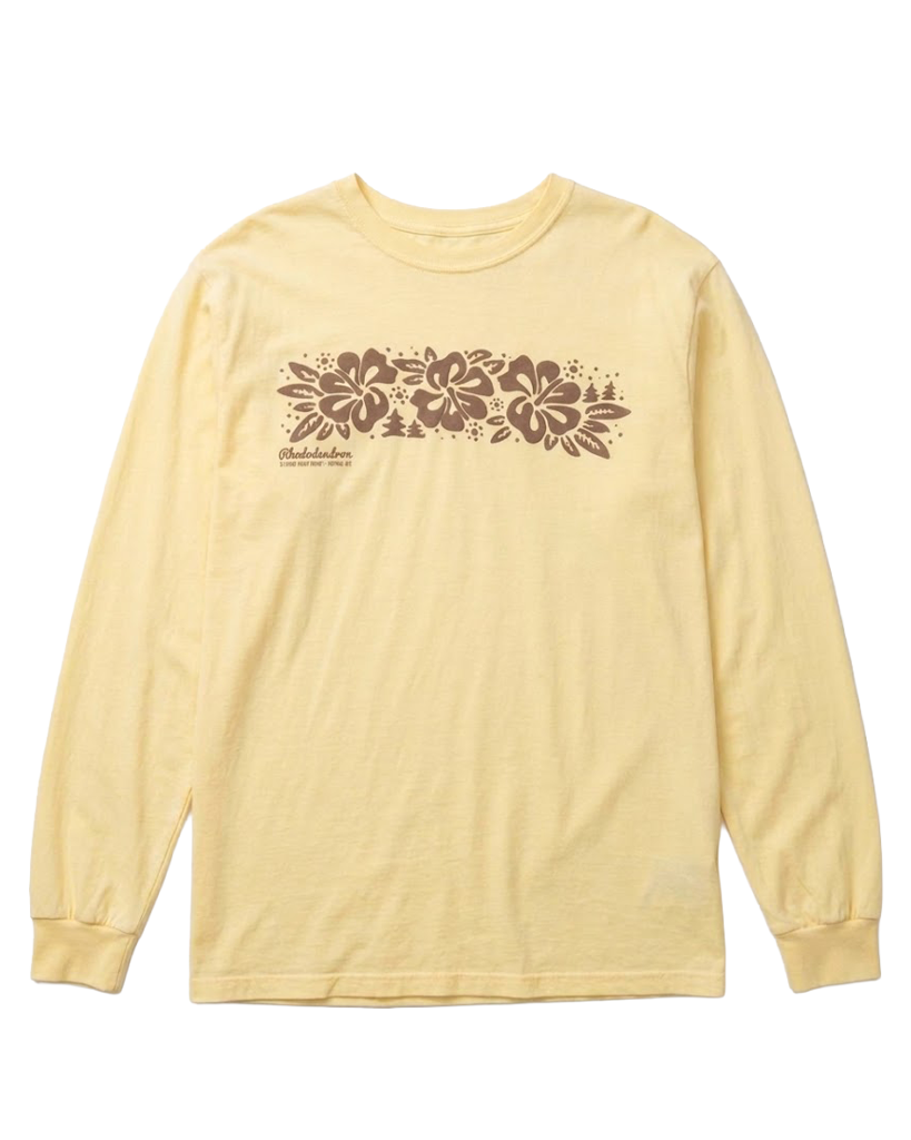 Storm Rhododendron Long Sleeve Tee - Butter