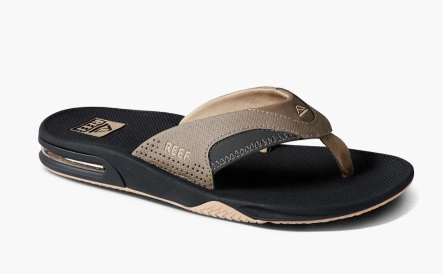 Reef Mens Fanning Sandal - Fossil/Raven