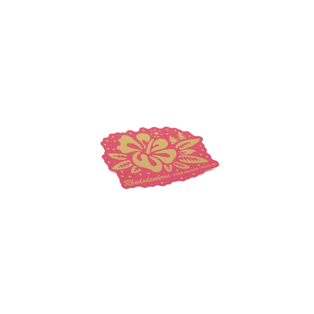 Storm Rhododendron Sticker - Pink Holographic