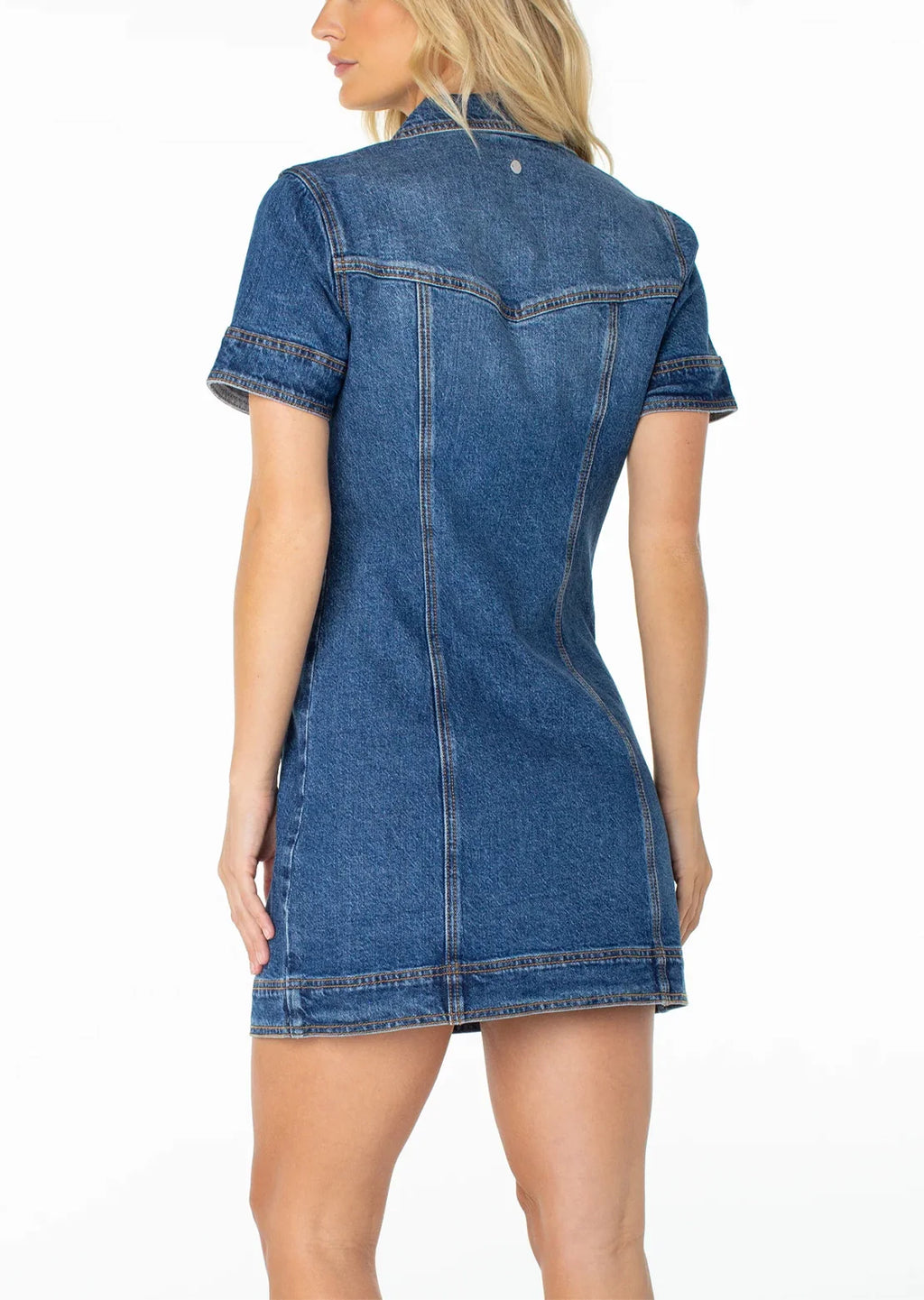 Roxy Dusk After Dark Dress - Mirage Blue Denim Wash