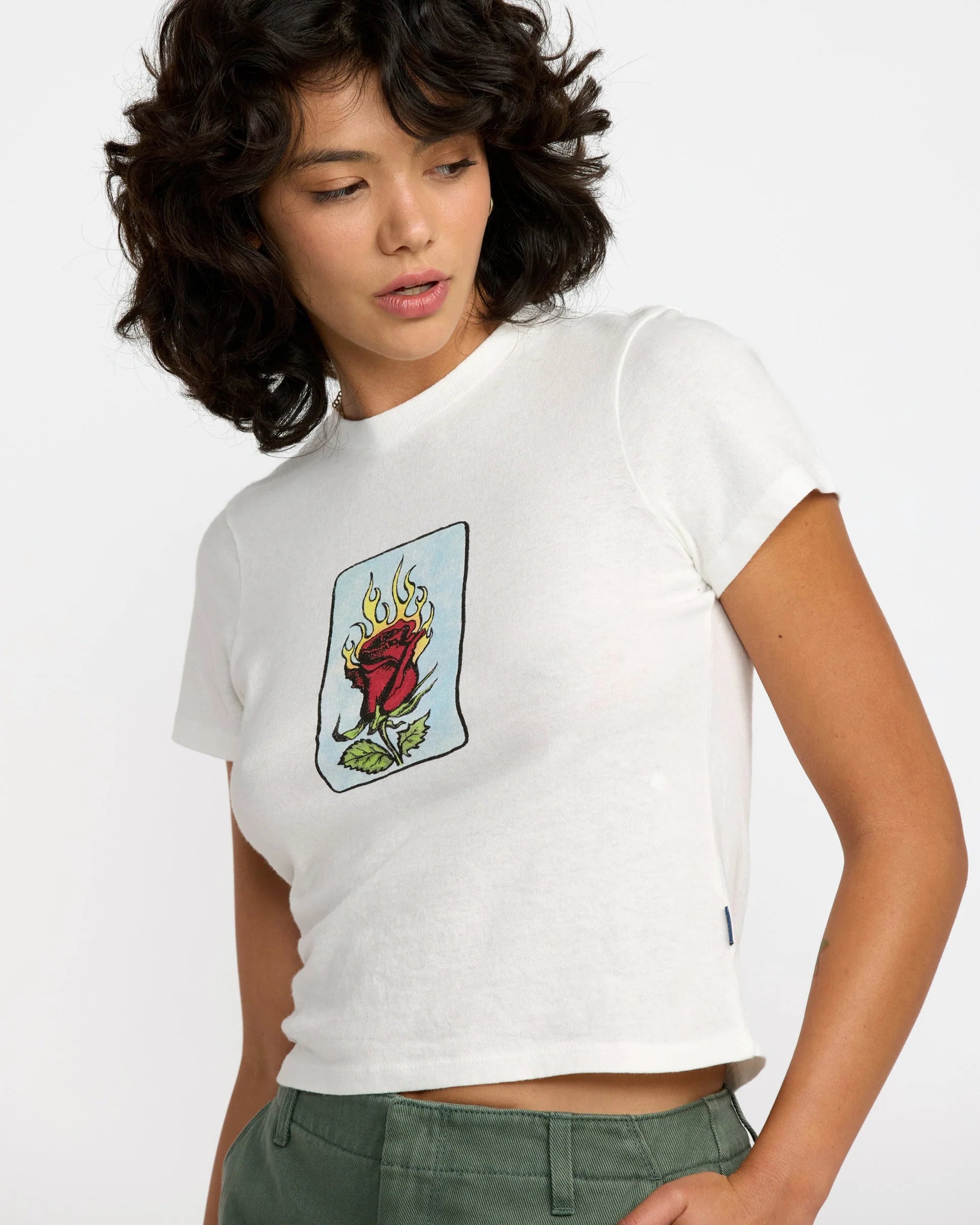 RVCA Loteria 411 Tee - Vintage White